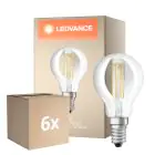 Lot 6x Osram Classic LED E14 Boule Filament Claire 5.9W 806lm - 827 Blanc Très Chaud | Dimmable - Équivalent 60W
