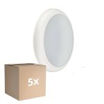 Voordeelpak 5x Philips LED Plafondlamp Ledinaire WL070V Gen 2 Wit 17W 1700lm - 830-840 CCT | 300mm - IP65