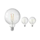 Voordeelpak 3x Calex Smart Tuya Wifi E27 Globe Filament 7.5W 1055lm - 818-830 Afstembaar Wit | Dimbaar - Vervangt 75W 